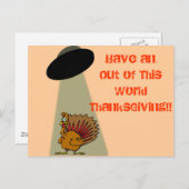 この世界の感謝祭からのエイリアン! シーズンポストカード (正面/裏面)