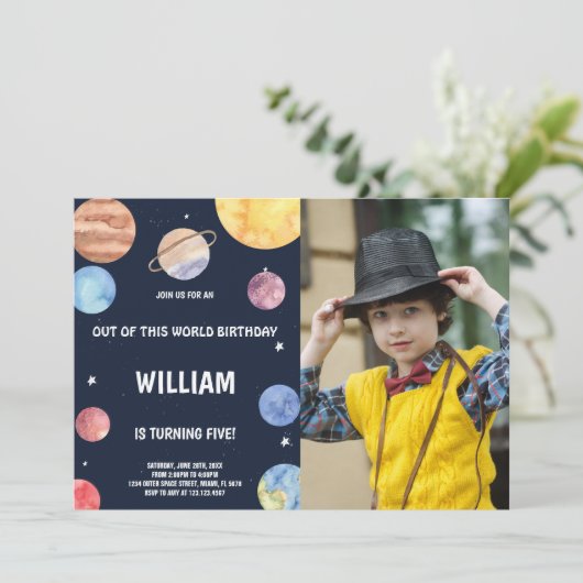 この世界の誕生日招待状から写真 招待状 (スタンド正面)