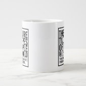 この世界の2つのタイプの人々 – 外挿 ジャンボコーヒーマグカップ (正面)