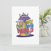 この世界のLGBT Alines UFOのためのおもしろいあまりにもゲイ シーズンカード (スタンド正面)