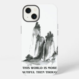 "この世界はより美しく" 水彩スマホケース iPhone 13ケース
