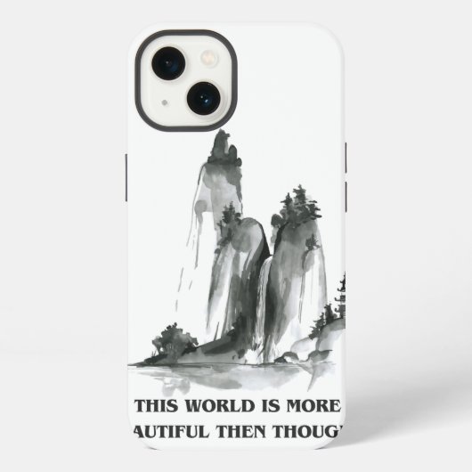 "この世界はより美しく" 水彩スマホケース iPhoneケース (裏面)