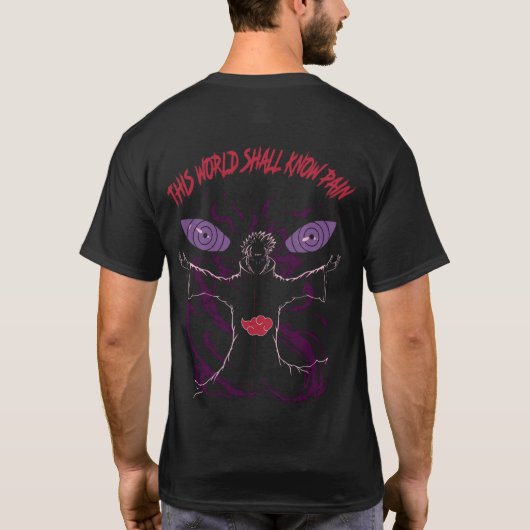 この世界は痛みを知るTシャツ Tシャツ (裏面)