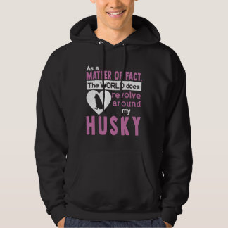 この世界は私のハスキーのまわりにを回している パーカ