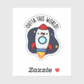 この世界ロケットパおもしろいンを出す シール (シート)