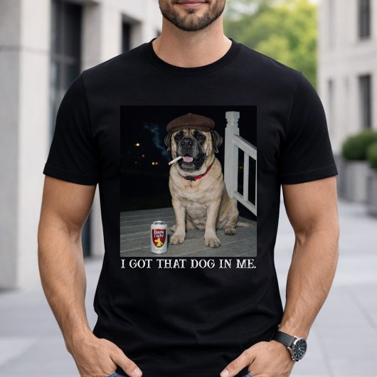 この中に犬がいるわ Funny Mastiff Personality Tシャツ