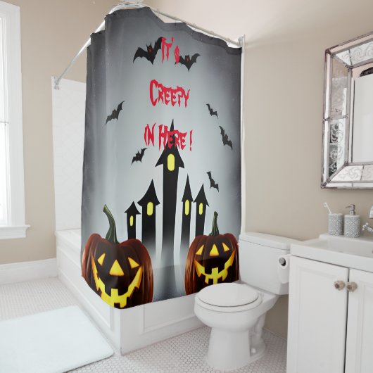 この中は不気味だ シャワーカーテン (インサイチュ)