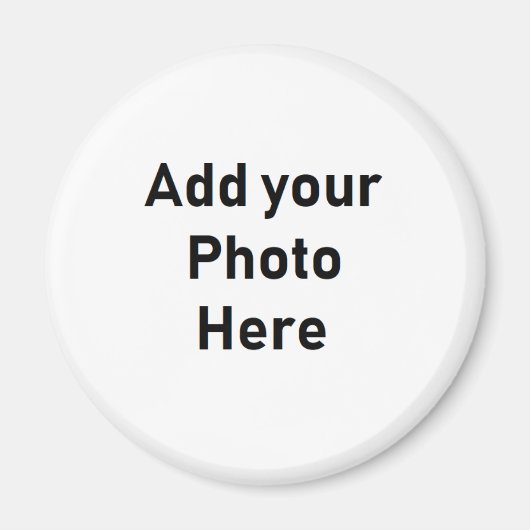 この丸い写真マグネットをカスタマイズする マグネット (正面)