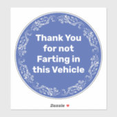 この乗り物を買ってくれてありがとう シール (シート)