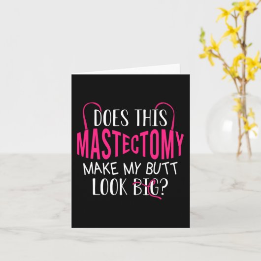 この乳房切除術は私のお尻を大きく見せるか カード (黄色い花)