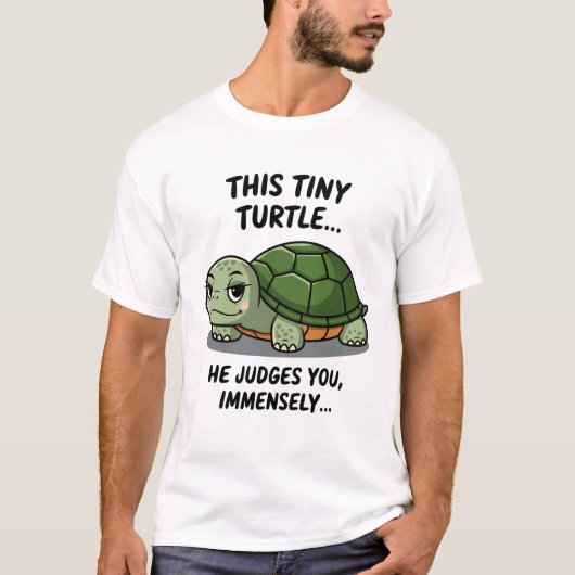 この亀は非常に狡猾だ Tシャツ (正面)