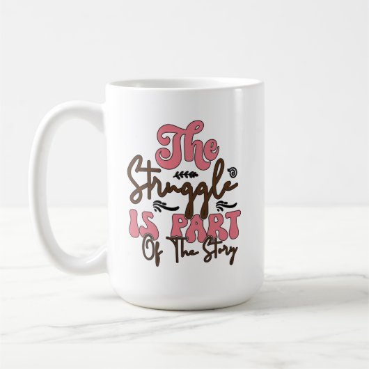 この争闘は話の一部だ コーヒーマグカップ (左)