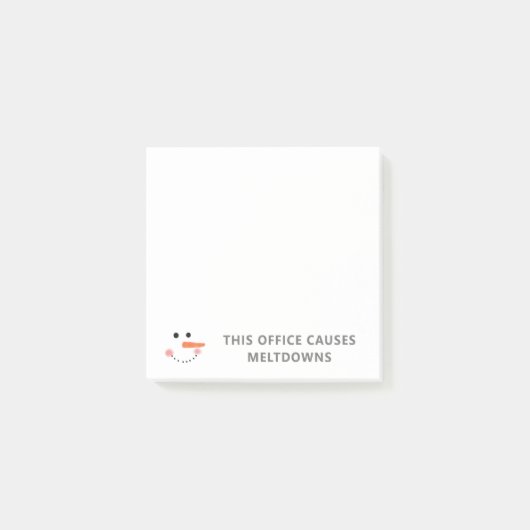 この事務所がメルトダウンのおもしろい引用文雪だるまを引き起こす ポストイット (正面)