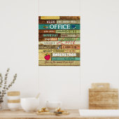 この事務所に入所した際のスクールカウンセラー ポスター (キッチン)