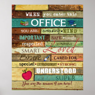 この事務所に入所した際のスクールカウンセラー ポスター