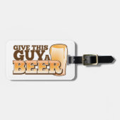 この人にビールNDを与えて下さい ラゲッジタグ (正面横)