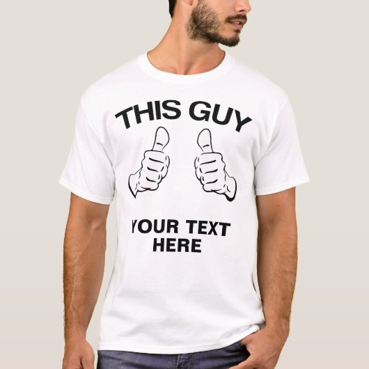 この人はそれをTシャツカスタマイズ Tシャツ (正面)