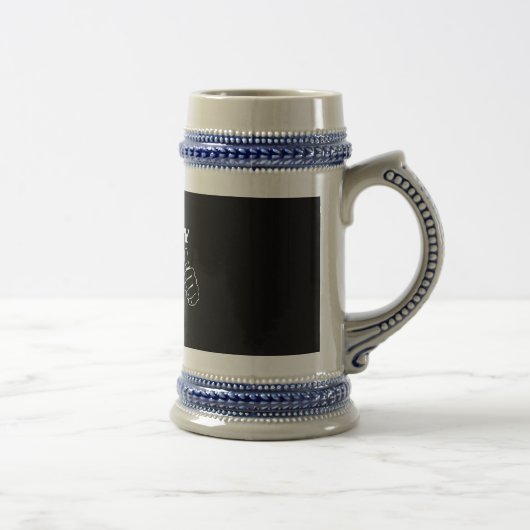 この人はちょうど50を回しました! ビールジョッキ (右)