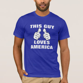 この人はアメリカを愛します Tシャツ
