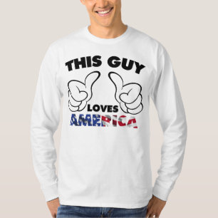 この人はアメリカを愛します Tシャツ