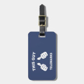 この人はテレマークスキー ラゲッジタグ (正面縦)