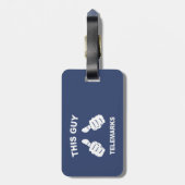 この人はテレマークスキー ラゲッジタグ (裏面縦)