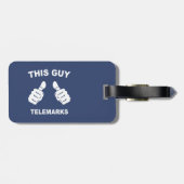 この人はテレマークスキー ラゲッジタグ (裏面横)