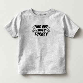 この人はトルコを愛します トドラーTシャツ