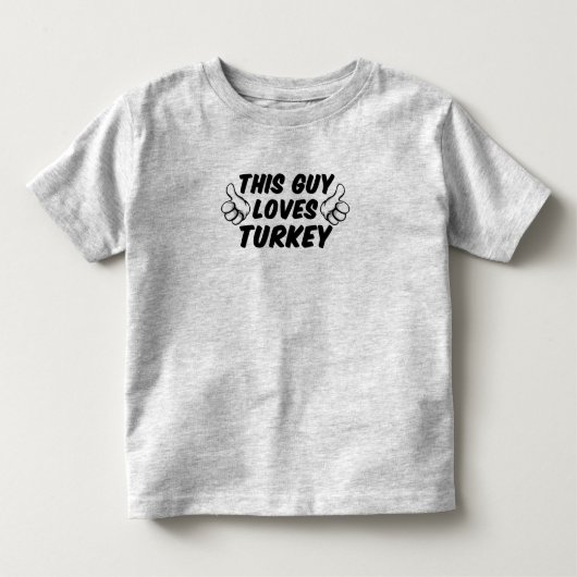 この人はトルコを愛します トドラーTシャツ (正面)
