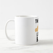 この人はベーコンを愛します コーヒーマグカップ (左)