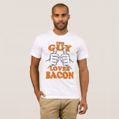 この人はベーコンを愛します Tシャツ (正面フル)
