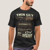 この人は実質音楽楽器のバスーンのティーを遊びます Tシャツ (正面)
