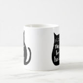 この人は彼のための彼の猫のマグおもしろいな猫のマグを愛します コーヒーマグカップ (中央)