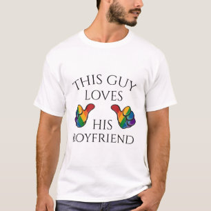この人は彼のボーイフレンドを愛します Tシャツ