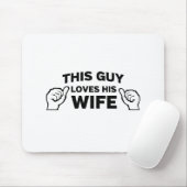 この人は彼の妻を愛します マウスパッド (マウス)