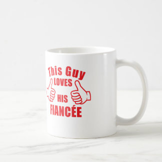 この人は彼のfiancéeのマグのコップの婚約のギフトを愛します コーヒーマグカップ