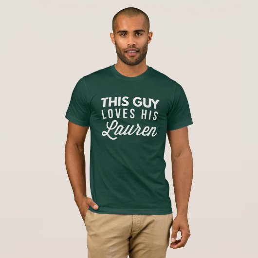 この人は彼のLaurenを愛します Tシャツ (正面フル)