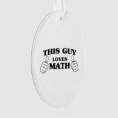 この人は数学を愛します オーナメント (正面)