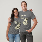 この人は数学-レトロのおもしろいな切り貼り芸術--を愛します Tシャツ (ユニセックス)