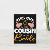 この人は新郎新婦のいとこ結婚だ カード (正面)