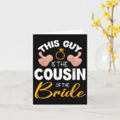 この人は新郎新婦のいとこ結婚だ カード (黄色い花)