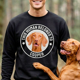 この人は犬のもの オーダーメイド ペット 写真グッズ スウェットシャツ
