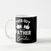 この人は花婿の父です 結婚おめでとう コーヒーマグカップ (左)