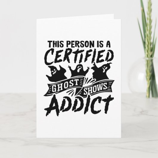 この人は認定幽霊ハンター狩り狩り カード (正面)