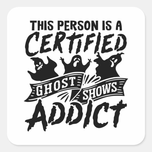 この人は認定幽霊ハンター狩り狩り スクエアシール (正面)