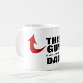 この人は1つの素晴らしいパパのコーヒー・マグです コーヒーマグカップ (正面左)