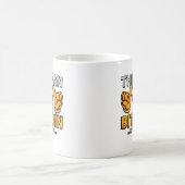 この人はBitcoinの彼のマグを愛します コーヒーマグカップ (中央)