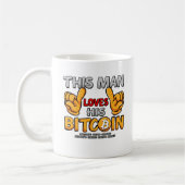 この人はBitcoinの彼のマグを愛します コーヒーマグカップ (左)