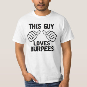 この人はburpeesを愛します tシャツ