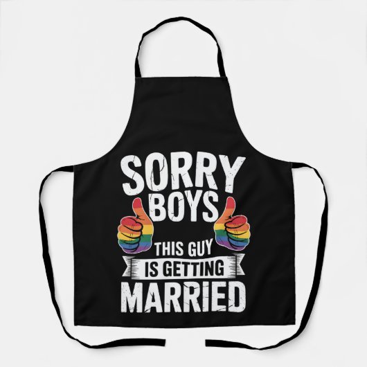 この人結婚します LGBTQ Pride エプロン (正面)